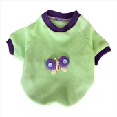 Sweet Butterfly Oval Yaka Tişört Kedi Kıyafeti Kedi Elbisesi - 1