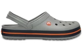 Crocs Gri Unisex Crocband Kenarı Turuncu Çizgili Terlik 11016 - 3