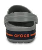 Crocs Gri Unisex Crocband Kenarı Turuncu Çizgili Terlik 11016 - 4