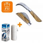 Bayram Ceviz Aşısı Bıçağı 22 cm No:3 + Aşı Bandı 40 Metre (2li Paket) - 1