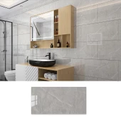 Renkli Duvarlar BS1744 60x30cm Shiny Mermer Desenli Yapışkanlı Esnek Karavan Banyo Wc Duvar Kaplama Paneli thumbnail 1