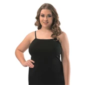 6 Adet Kota Bayan Büyük Beden İp Askılı Atlet 6091 thumbnail 1