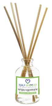 Aşk-ı Sermest Mevlana Celaleddin Rumi Çiçek Aromalı Bambu Çubuk Oda Koku Parfüm,Oval Şişe,50ml,10Ad - 1