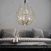 Apliqa Donna Eskitme 55'lik Kristal Taşlı Modern Koridor, Salon Avize thumbnail 1