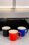 Digithome 3’lü Kulplu Porselen Kupa Bardak C320-225 - 1