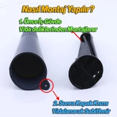 Mobilya Yükseltici Baza Ayağı Koltuk Kanepe Altı Puf Ayakları Açılı Konik 12 cm Antrasit Ayak thumbnail 4