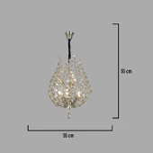 Apliqa Donna Eskitme 55'lik Kristal Taşlı Modern Koridor, Salon Avize thumbnail 3