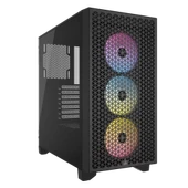 CORSAIR iCUE 3000D AIRFLOW Tempered Glass USB 3.2 Siyah ATX Mid Tower Kasa thumbnail 1
