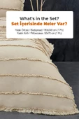 Evlen Home Collection Pamuklu Echos Yatak Örtüsü Takımı Günlük Tek Kişilik 2 Parça Dolgulu El İşi - 6