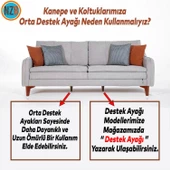 Mobilya Takımı Kanepe Çekyat Sehpa TV Ünitesi Koltuk Ayağı Baza Ayakları Ceviz Krom 15 cm 4 Adet - 9