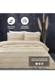 Evlen Home Collection Pamuklu Echos Yatak Örtüsü Takımı Günlük Tek Kişilik 2 Parça Dolgulu El İşi - 7