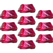 Plastik Şeffaf Pembe Sup Kaşık - Tatlı Dondurma Kaşığı - 12.5 Cm. - 50 Adetlik 10 Paket thumbnail 1