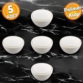 Piyano Polimer Düğme Kulp DışBükey Mat Aytaşı Dolap Mobilya Mutfak Dolabı Çekmece Kulpu Kulbu 5 ADET thumbnail 1