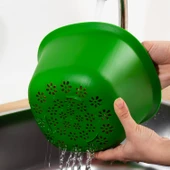 Porsima 174-1 Hazırlık Seti Süzgeç Seti Süzgeçli Karıştırma Kasesi Kase Takımı Limon Sıkacağı Seti - 2