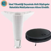 Mobilya Takımı Kanepe Çekyat Sehpa TV Ünitesi Koltuk Ayağı Baza Ayakları Beyaz Krom 15 cm 4 Adet thumbnail 5