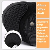 Glanz Motosiklet Ayakkabı Koruma Pedi Motor Vites Pedi Kumaş Kauçuk Giyilebilen Ayakkabı Kılıfı - 3