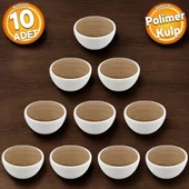 Piyano Polimer Düğme Kulp Dışbükey Aytaşı Ceviz Dolap Mobilya Mutfak Çekmece Kulpu Kulbu 10 ADET thumbnail 1