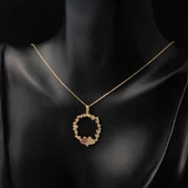 Minimal Kalpler Çemberi Altın Kolye thumbnail 5