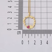 Minimal Kalpler Çemberi Altın Kolye thumbnail 4