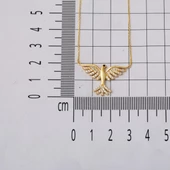 Anka Kuşu Model Altın Zincir Kolye thumbnail 5