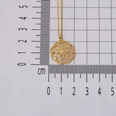 Yaşam Çiçeği Tasarımlı Altın Kolye thumbnail 5
