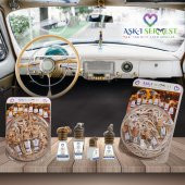 Aşk-ı Sermest Fanus Standlı 30 Adet 8 ML Yeşil Elma Kokulu Araç Parfümü thumbnail 3