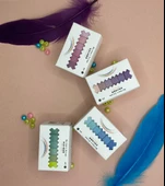 Vintage Washi Tape Bant Yapışkanlı Maskeleme Kağıdı Renkli Bant 6 lı - Mavi Tonları - 6