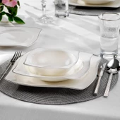 Schafer Bety Yemek Takımı 48 Parça-Platin - 1