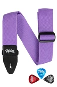 Midex ASM-26PU Gitar Omuz Askısı Lila Renk 89-155cm (Pena Hediye) - 1
