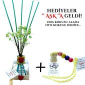 Ölümsüz Aşk Çiçek Serisi Yasemin Kokulu 10 x 60 ml küp Şişe Bambu Çubuklu Ortam Kokusu thumbnail 2