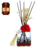 Ölümsüz Aşk Mix Serisi Çikolata & Hindistan Cevizi 10 x 200 ml küp Şişe Bambu Çubuklu Ortam Kokusu - 1