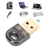 BT Kablosuz USB Dongle, Verici Kablosuz Adaptör Uyumlu  BT 5.1 Dizüstü Bilgisayar -Kulaklık için - 2