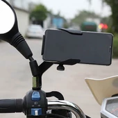 Metal Motorsiklet/Bisiklet Dikiz aynası Telefon tucu A11 motorcyle Phone Holder - 2