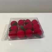 12 li Elma Süs 3 Cm Yılbaşı Ağacı Süsü - Mavi Su Dünyası - 2