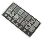 Nail Art Stamping Baskı Plakası - 1