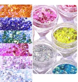 Parlak Tırnak Süsleme Pulları Renkli 12'li set Nail Art thumbnail 5