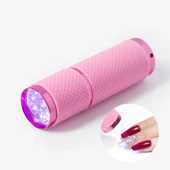 Mini Uv Led Lamba Tırnak Kurutucu Led Lamba Pembe thumbnail 1