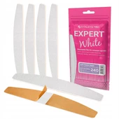 Staleks Manikür Metal Taban Yumuşak Yarımay Yedek Zımpara 240 Grit 30lu - 1