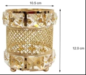 Dekoratif Makyaj Fırçası Organizer Kalemlik Gold - 3