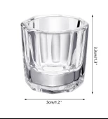 Tırnak Akrilik Sıvısı ve Polygel Sıvısı Cam Kase - 4