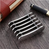 Manikür Protez Tırnak Fırça Standı Fırça Tutucu Silver - 1