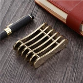 Manikür Protez Tırnak Fırça Standı Fırça Tutucu Gold thumbnail 1