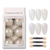 Nail Art Tırnak Süsleme İnci Tozu 6lı Paket Ayna Tozu thumbnail 1