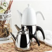 Aryıldız De Luxe Siyah Sade Kanka Çaydanlık Takımı - 1