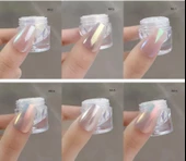 Nail Art Tırnak Süsleme İnci Tozu Beyaz No:2 thumbnail 2