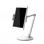 NPO STD20144LG 360°Ayarlanabilir Teleskobik 4"-13" Ergonomik Tablet Standı Gümüş Gri - 1