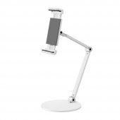 NPO STD20144LG 360°Ayarlanabilir Teleskobik 4"-13" Ergonomik Tablet Standı Gümüş Gri - 2