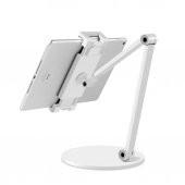 NPO STD20144LG 360°Ayarlanabilir Teleskobik 4"-13" Ergonomik Tablet Standı Gümüş Gri - 5