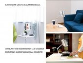 NPO STD20144LG 360°Ayarlanabilir Teleskobik 4"-13" Ergonomik Tablet Standı Gümüş Gri - 9