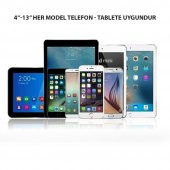 NPO STD20144LG 360°Ayarlanabilir Teleskobik 4"-13" Ergonomik Tablet Standı Gümüş Gri - 10